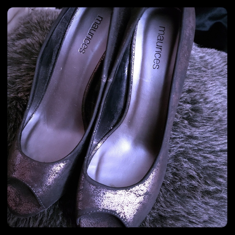 Maurice's Pewter Pumps